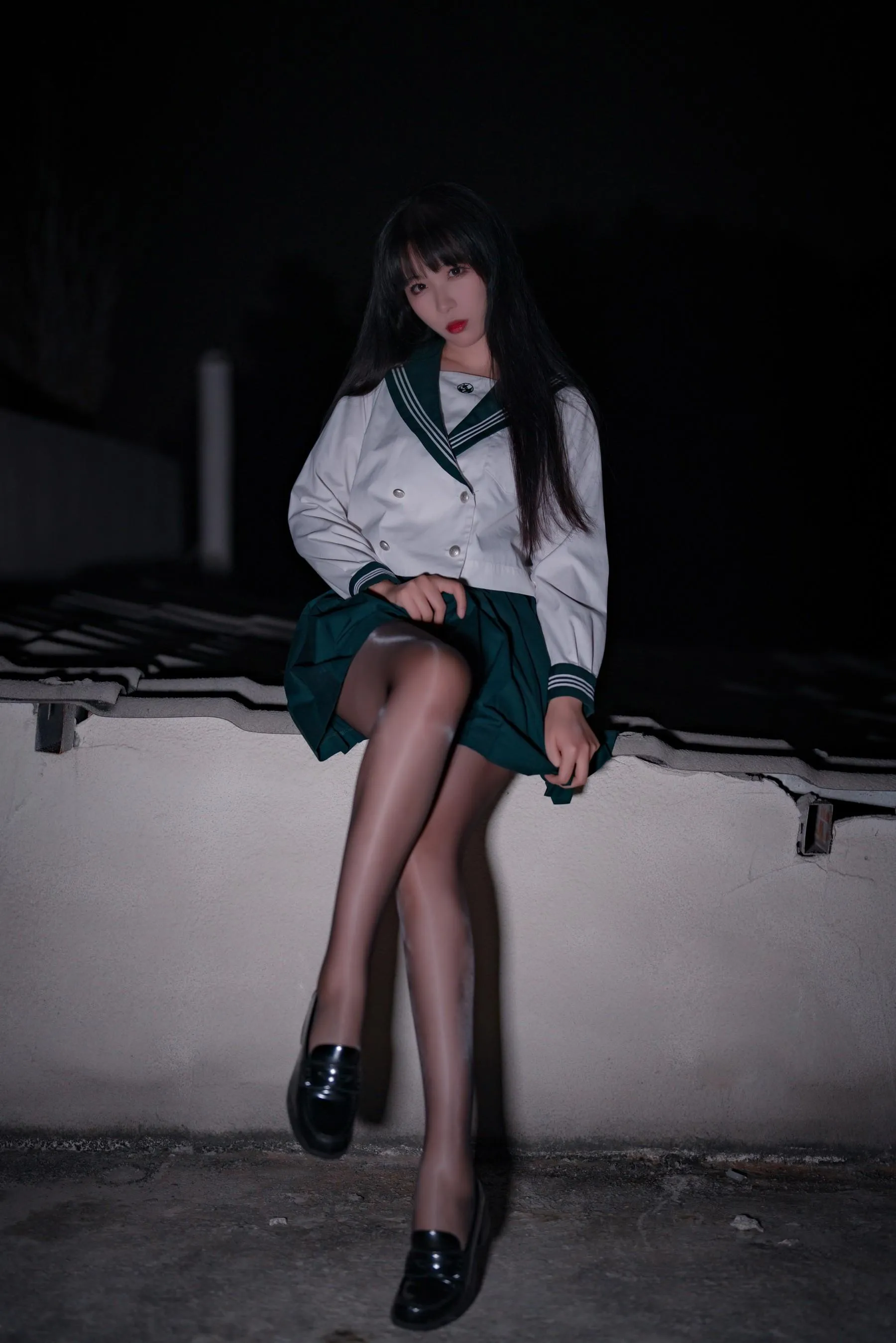 轩萧学姐 – NO.38 公路JK [57P]插图8
